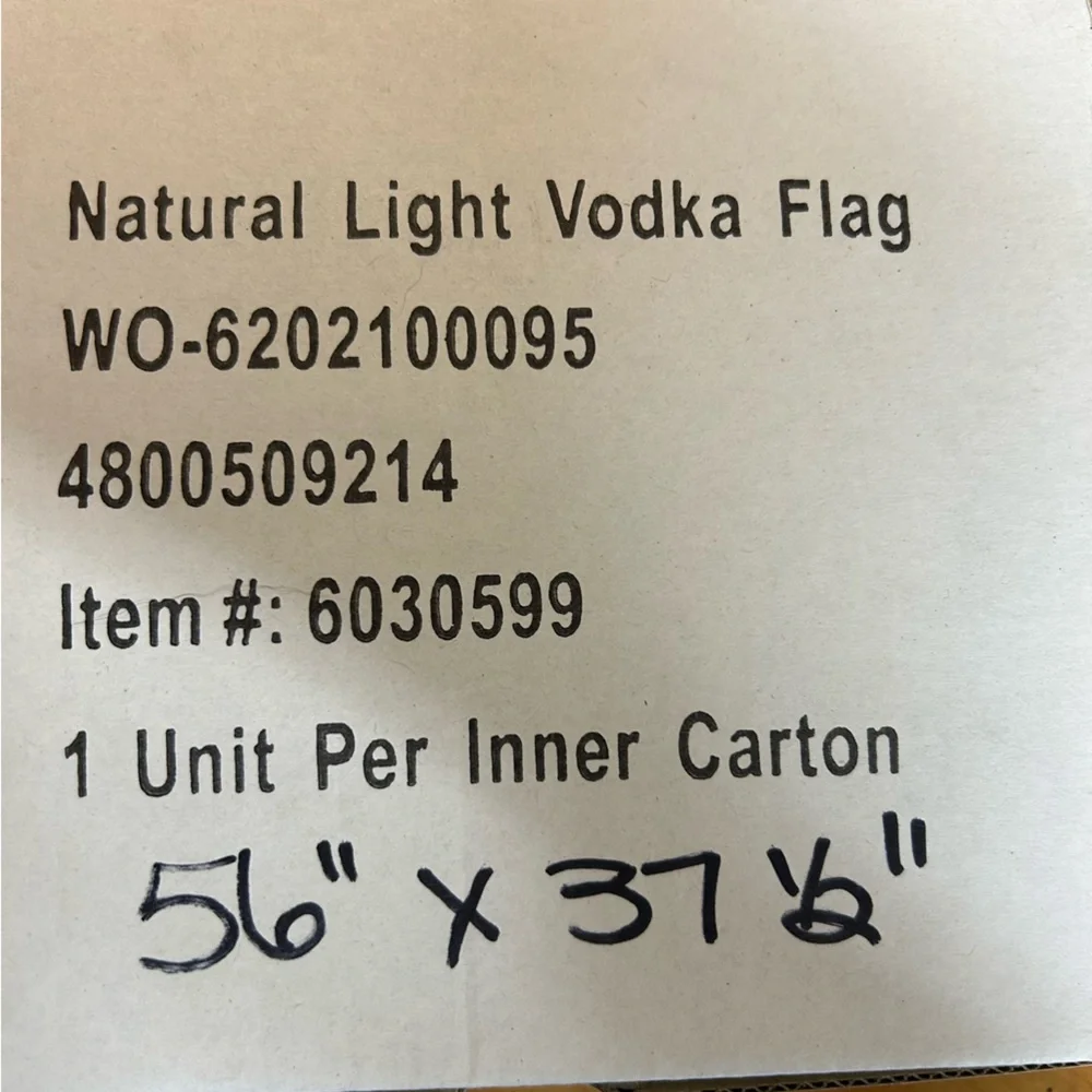 Natural Light Pink and Yellow Party Flag